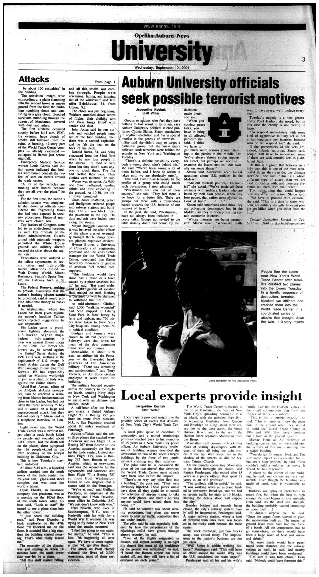 Wednesday, Sept. 12, 2001